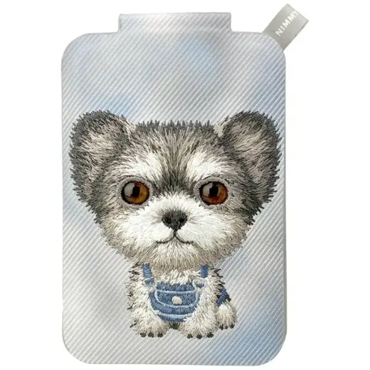 Magnetic phone wallet stand  Nimmy New Big-Eye Cute Pets 2.0 Dog grey