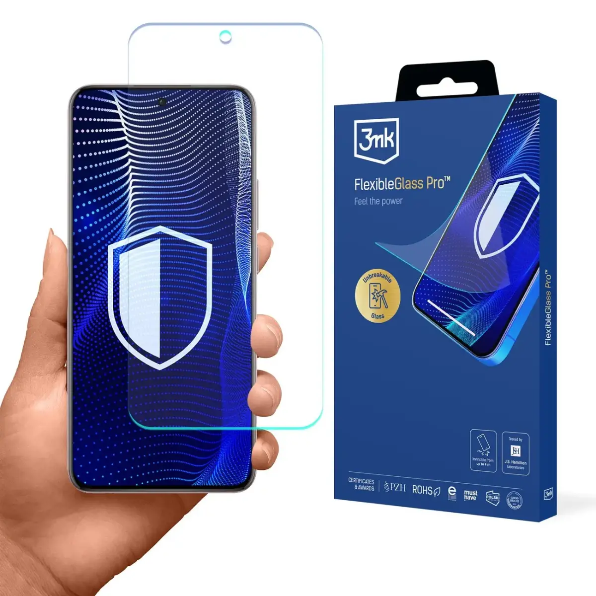 Hybrid glass 3mk FlexibleGlass Pro on Oppo Reno 13
