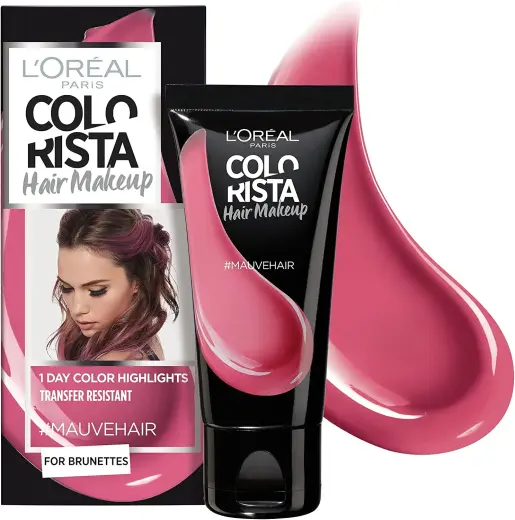 L'Oreal Paris, Colorista Hair Makeup, Semi-Permanent Hair Dye,  #MAUVEHAIR, 30 ml