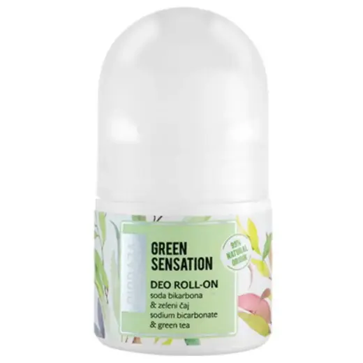 Biobaza, Green Sensation, Alcohol-Free, Refreshing, Green, Deodorant Roll-On, For Women, 20 ml