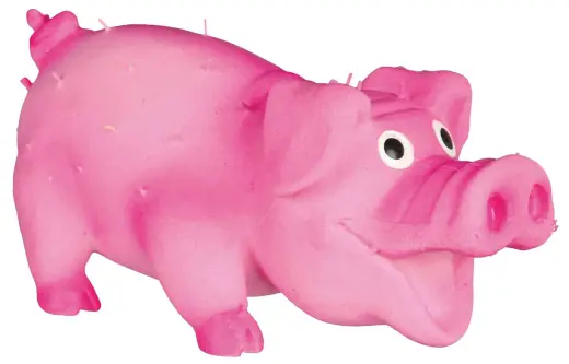 Игрушка для собак - Trixie Свинка из щетины, латекс, 10 см