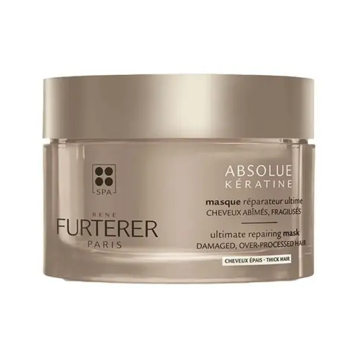 Rene Furterer, Absolue Keratine, Plant-Based, Hair Treatment Cream Mask, Repairs, 200 ml