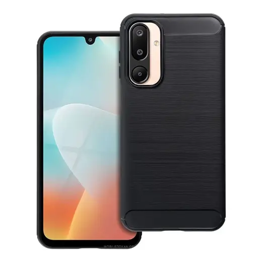 Carbon phone case for Samsung Galaxy M16 5G black