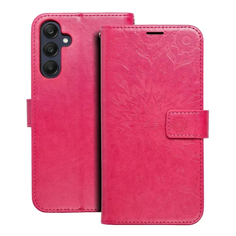 MEZZO mandala raamatutüüpi telefoni ümbris Samsung Galaxy A25 (A256) roosa