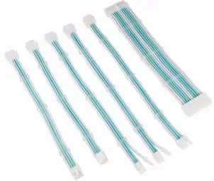 PSU Cable Extensions Kolink Core 6 Cables Brilliant White | Powder Blue
