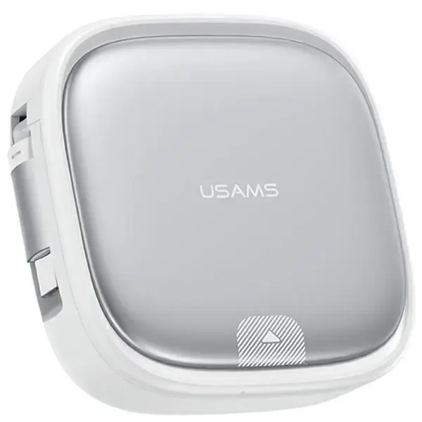 USAMS SJ650 3-in-1 datu pārraides un uzlādes vads | USB-A uz Micro USB, USB-C, Lightning | 60W | sudraba krāsā