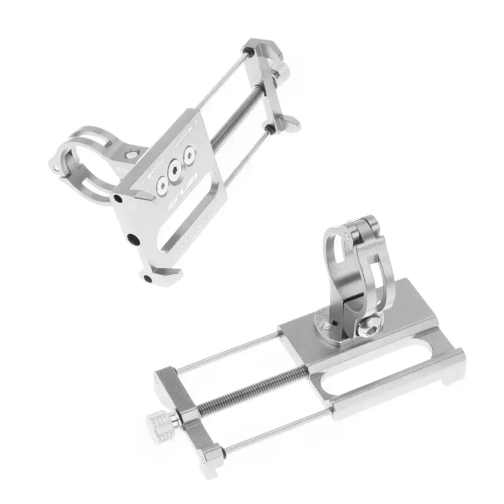GUB bike holder for mobile phone G85 Aluminium silver