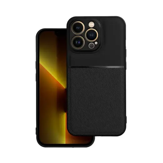 NOBLE maciņš telefonam iPhone 12 melns