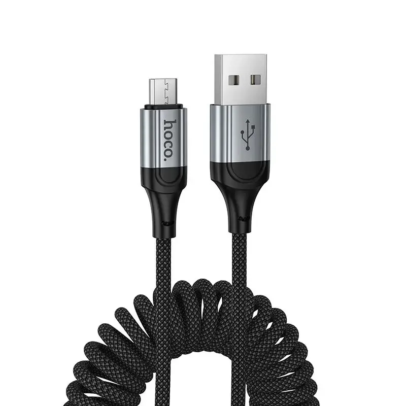 Hoco X121 datu pārraides un uzlādes vads | USB-A uz Micro USB | 12W | 1.5m | melns