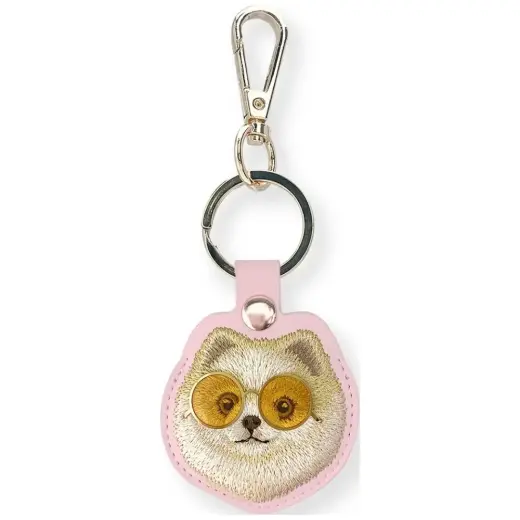 Case locatorr Nimmy Glasses Cool  and Cute Dog pink