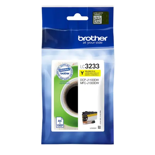 Rašalo kasetė Brother LC3233Y geltona