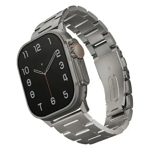 UNIQ Osta išmaniojo laikrodžio dirželis Apple Watch (42/44/45/49 mm) | nerūdijantis plienas | sidabrinis