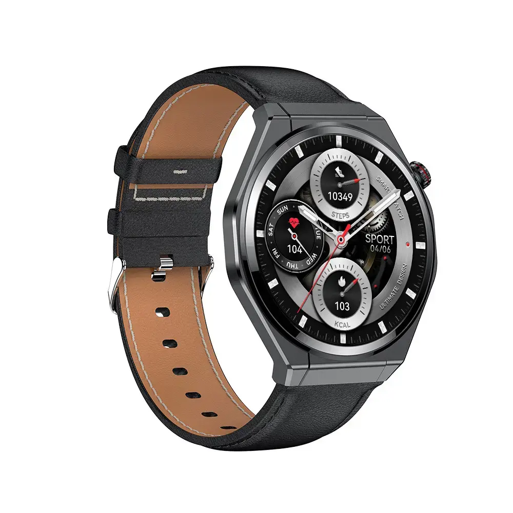 Blavec Smartwatch U-02 Kenzo HD AMOLED Voice Call (SWU0-B) czarny + 1 pasek