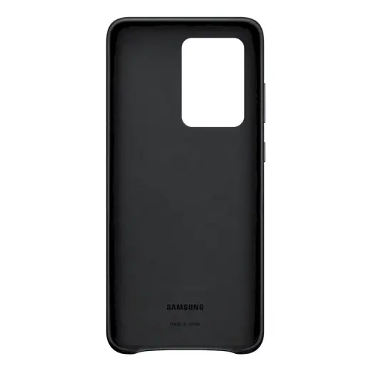 EF-VG988LBE Samsung Leather Cover for Galaxy S20 Ultra Black