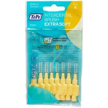 TePe Interdental Brush Extra Soft ( 0,7 mm yellow 8 pcs ) 6.0ks