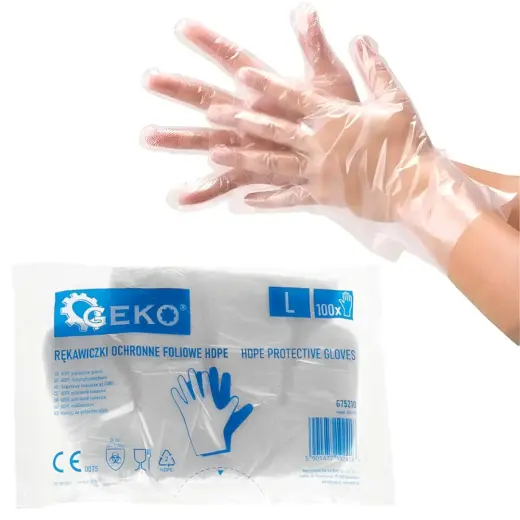 HDPE kaitsekindad, 100 tk
