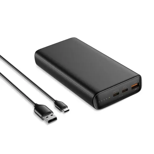 Veger T100 (W2032C-100) väline akupank (powerbank) | 20 000 mAh | 100W | PD, QC | USB-A, USB-C | black