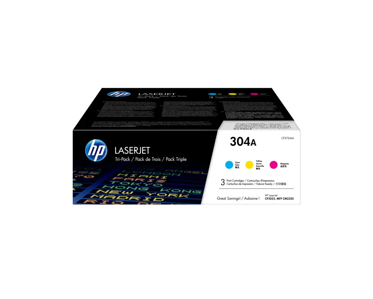 HP 304A 3-pack Cyan/Magenta/Yellow Original LaserJet