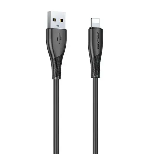 AWEI CL-182L data transfer and charging cable | USB-A to Lightning | black