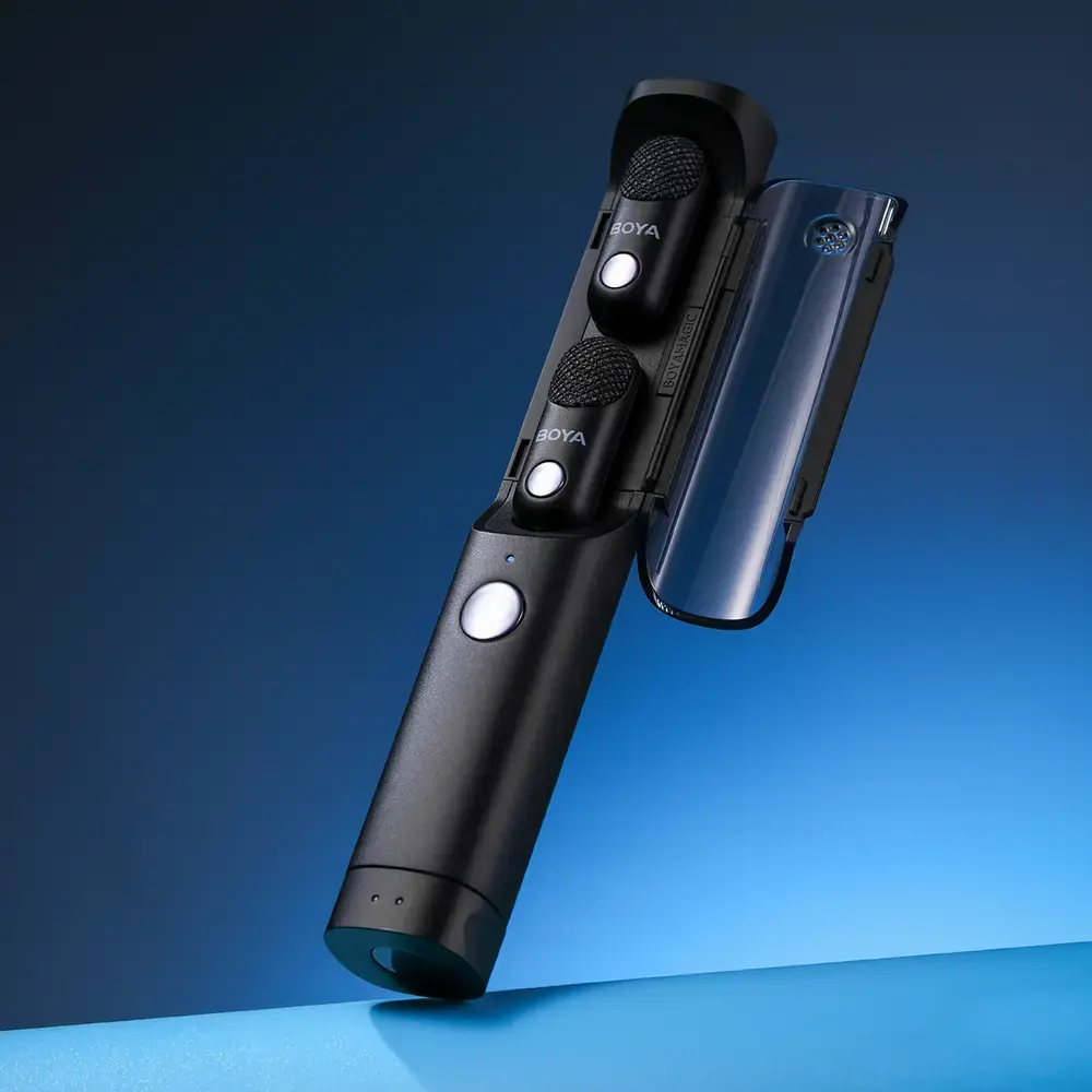 Mikrofon BOYA MAGIC-02 bezprzewodowy 2.4GHz USB-C - czarny