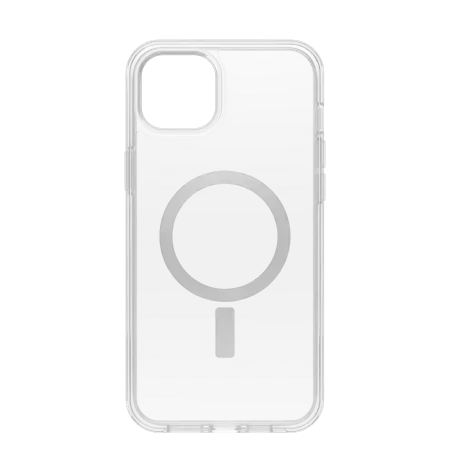 Otterbox Symmetry Clear Plus - protective case for iPhone 15 Plus compatible with MagSafe (clear)