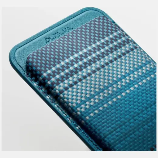Magnetic wallet PITAKA Woven Wallet MagSafe for phone moonrise Photo