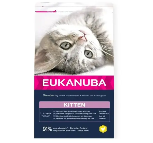 Sausā barība kaķēniem - Eukanuba CAT KITTEN HEALTHY START Chicken 10 kg