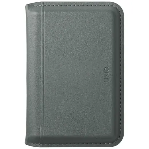 Magnetic RFID wallet UNIQ Lyden DS stand phone green