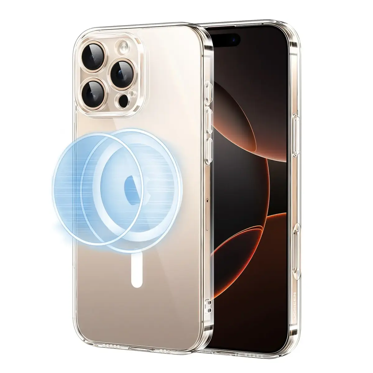 Ugreen Classy Clear Magnetic Case with MagSafe for iPhone 16 Pro - Clear