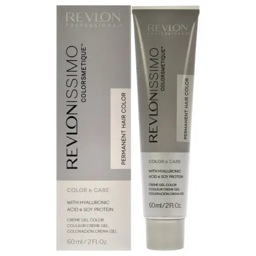 Revlon, Revlonissimo Colorsmetique, Hyaluronic Acid, Permanent Hair Dye, 8.21 Light Iridescent Ash Blonde, 60 ml