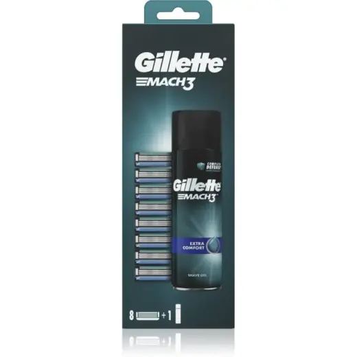 Gillette Gillette Mach3 Extra Comfort Shaving Gel Set (8 Pieces) - 200ml