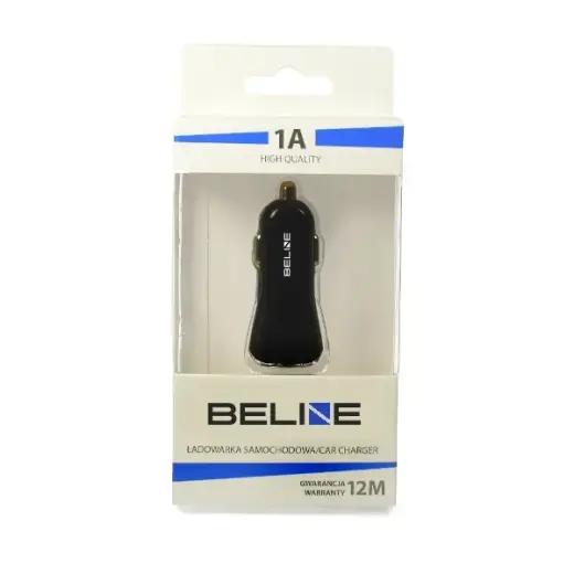 Ład. sam. Beline 1xUSB 1A czarna|black (only head)