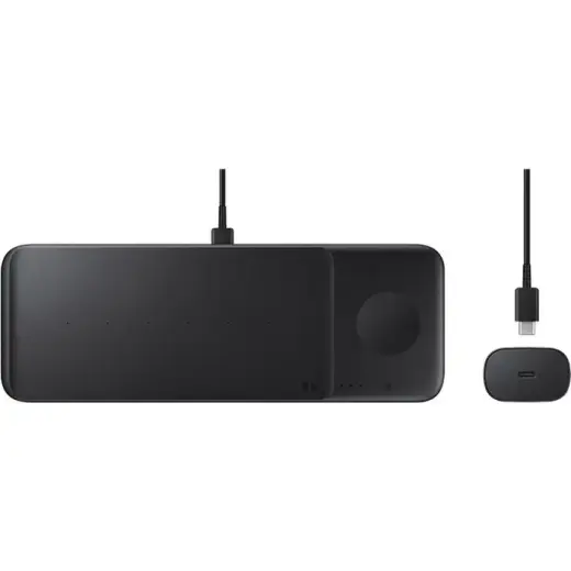 Samsung EP-P6300TBEGEU Trio 3-in-1 juhtmevaba laadija | Qi | 9W | must