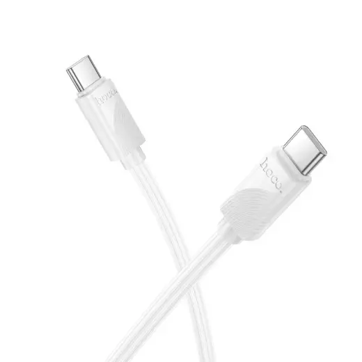 HOCO X114 провод для передачи данных и зарядки | USB-C на USB-C | PD, QC 3.0 | 60W | 1m | белый