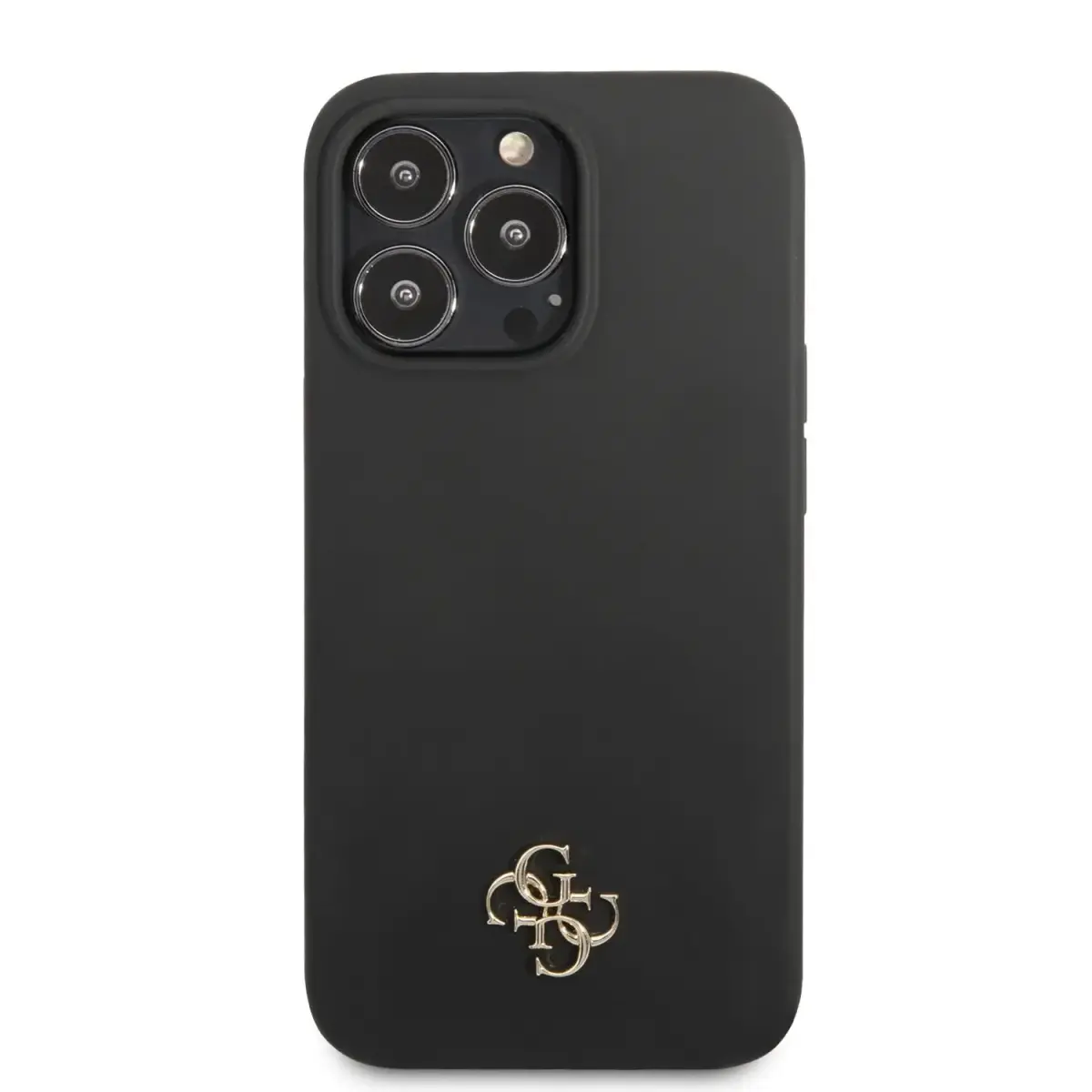 Guess 4G Silicone Metal Logo Case for iPhone 13 Pro Max Black