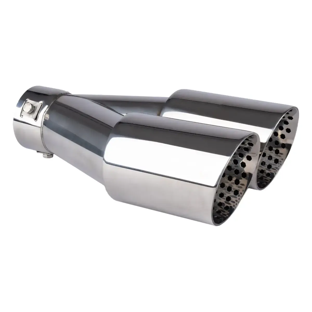 Exhaust silencer tip steel chrome AMIO-04062