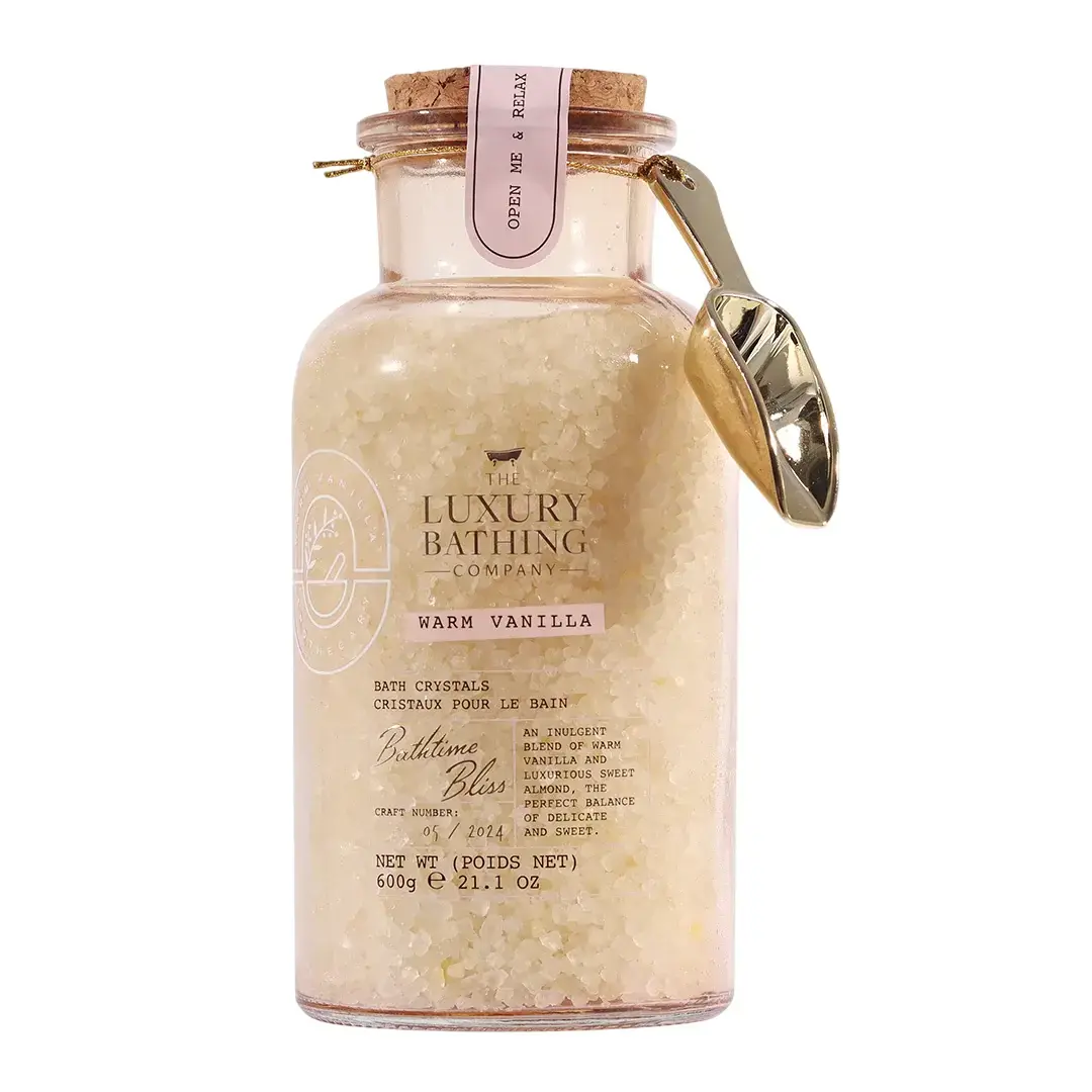 The Luxury Bathing Company, Luxury Bathing, Soothing & Relaxing, Vanilla, Bath Salt, 600 g