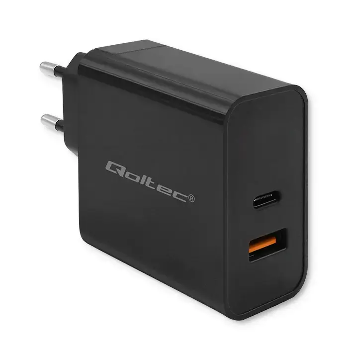 Qoltec Super Quick tīkla lādētājs | 90W | PD | USB-C, USB-A