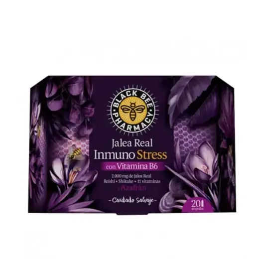 Black Bee Royal Jelly Immuno Stress 20 Vials