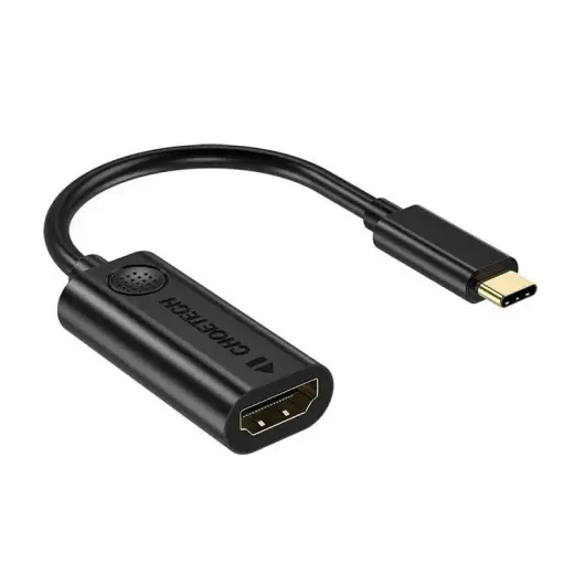 Choetech unidirectional cable adapter USB Type C Thunderbolt 3 (Male) to HDMI 2.0 4K@60Hz (female) black (HUB-H04BK)