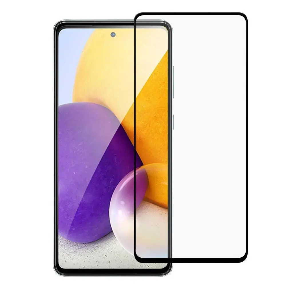 Fusion pilna pārklājuma 5D rūdīts stikls telefonam Samsung Galaxy A53 5G melns
