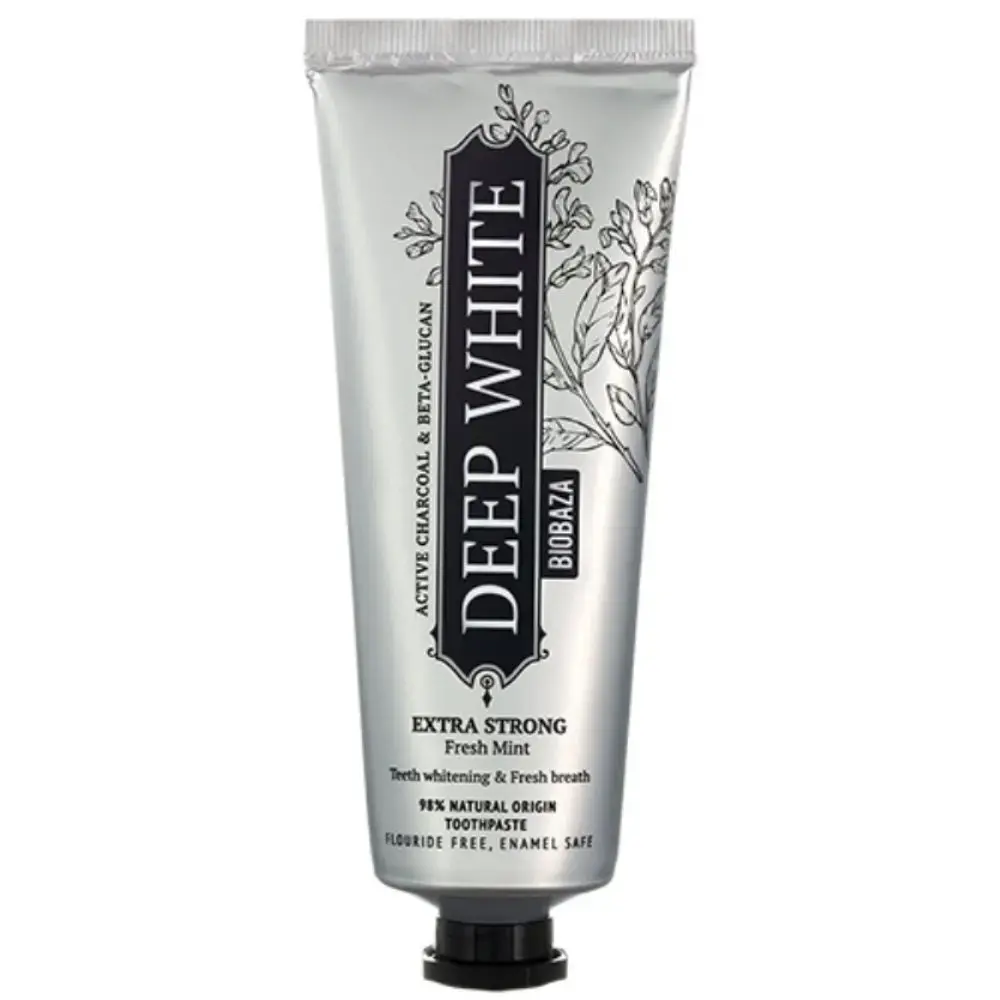 Biobaza, Deep White, Natural Ingredients, Whitening & Remineralising, Toothpaste, 75 ml