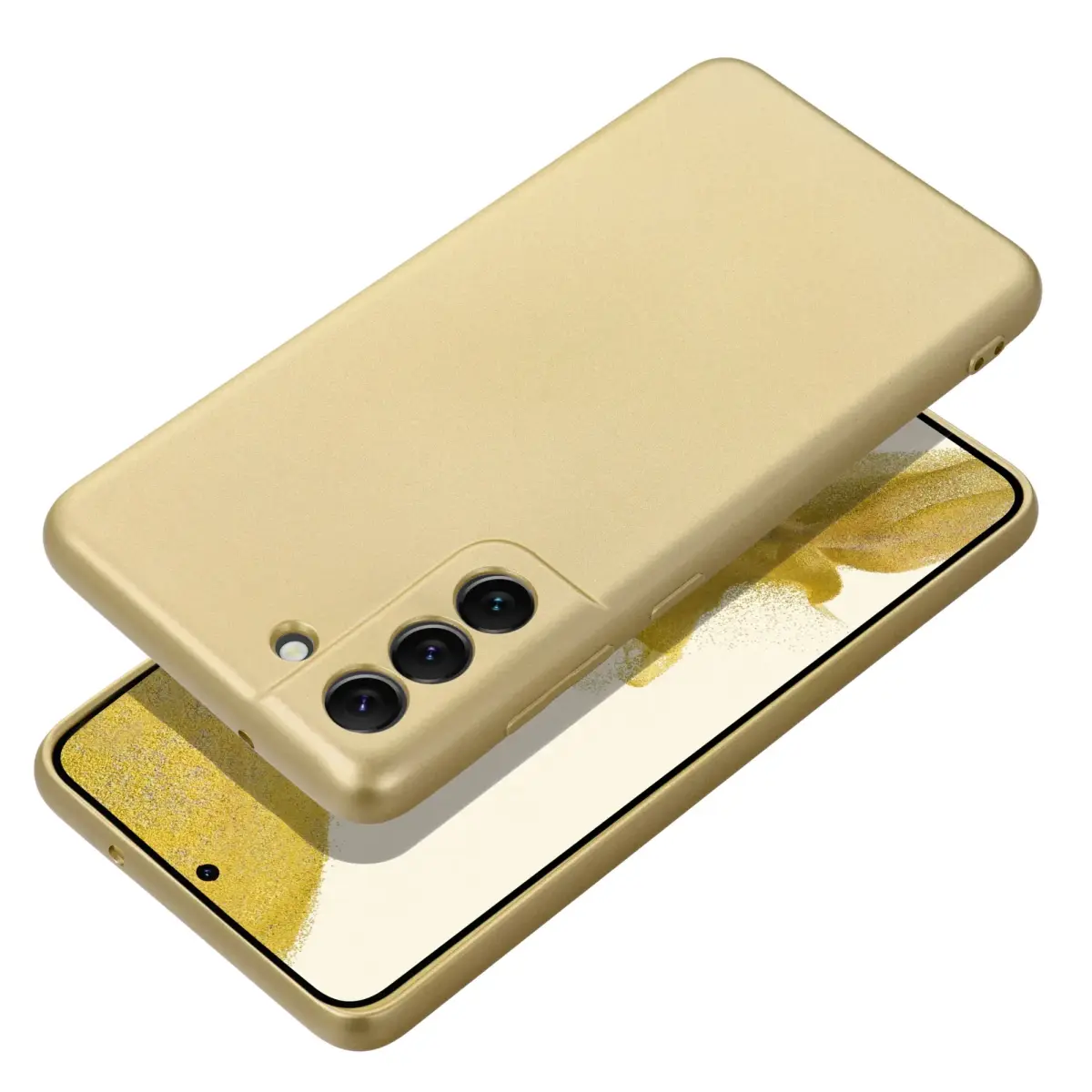 Metallic maciņš telefonam Samsung Galaxy A37 (A376) zelta krāsā