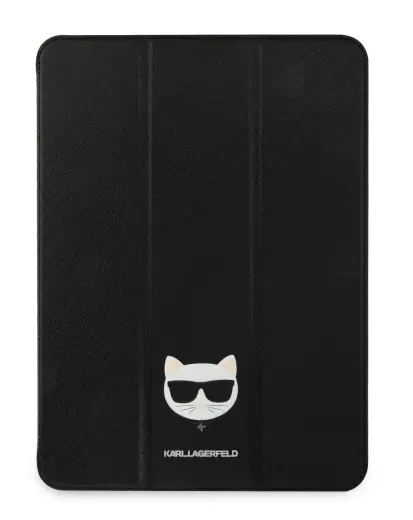 KLFC12OCHK Karl Lagerfeld Choupette Head Saffiano Folio Cover for iPad Pro 12.9 Black