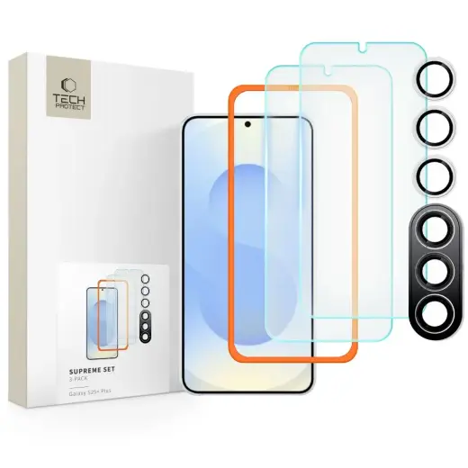 TECH-PROTECT защитное стекло для телефона Samsung Galaxy S25 Plus прозрачный 3 шт.
