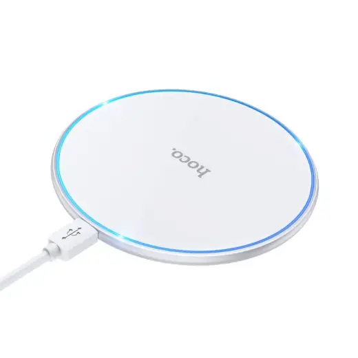 HOCO CW6 PRO bezvadu lādētājs | Qi | 15W | balts