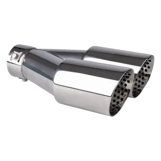 Exhaust silencer tip steel chrome AMIO-04062