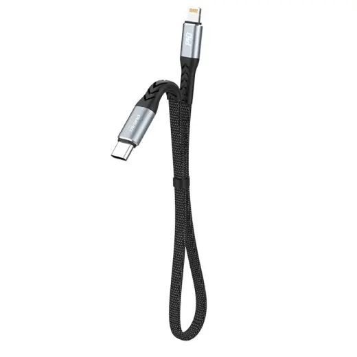 Dudao L10P data transfer and charging cable | USB-C to Lightning | 20W | black