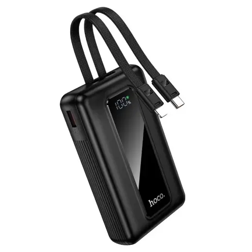 Hoco J162A ārējais akumulators (powerbank) | 20 000 mAh | 22.5W | PD, QC | USB-C, Lightning | melns
