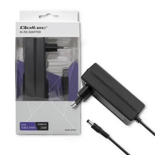Qoltec Plug-in power supply 25W | 5V | 5A | 5.5 * 2.1